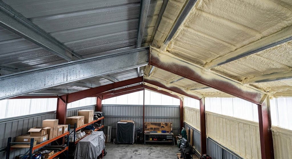 How Does Spray Foam Prevent Condensation in Metal Buildings