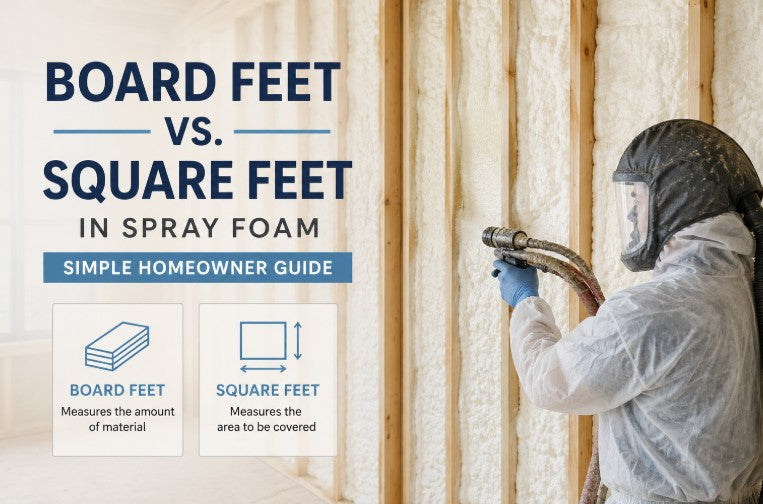 Board Feet vs Square Feet in Spray Foam: Simple Homeowner Guide