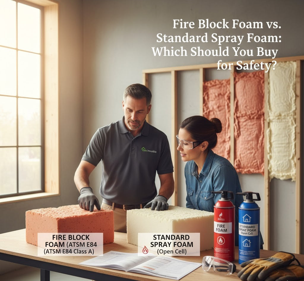 Fire Block Foam vs. Standard Spray Foam: Which Should You Buy for Safety?