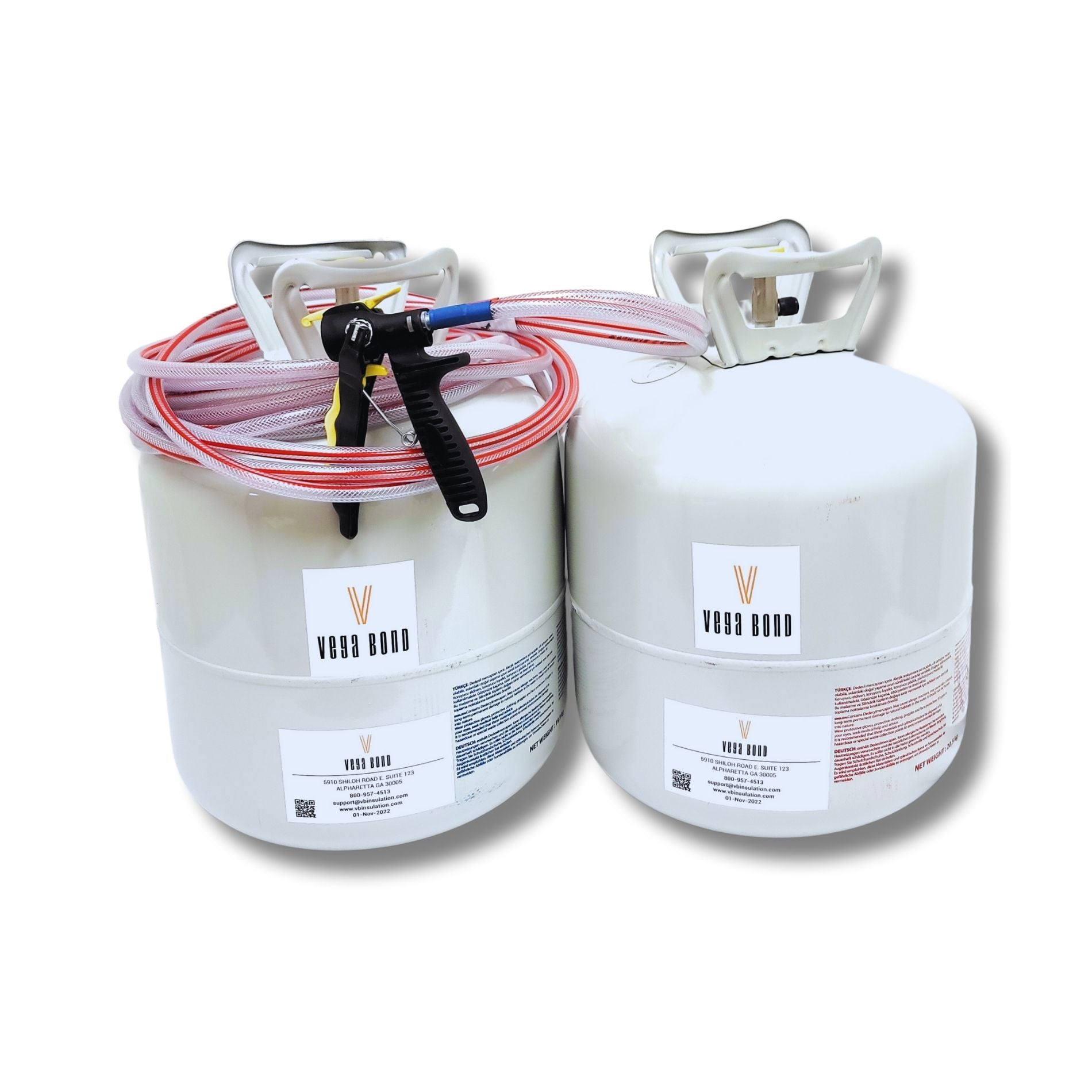 Vega Bond V600 Closed Cell Spray Foam Fast Rise 600 Board Feet Kit