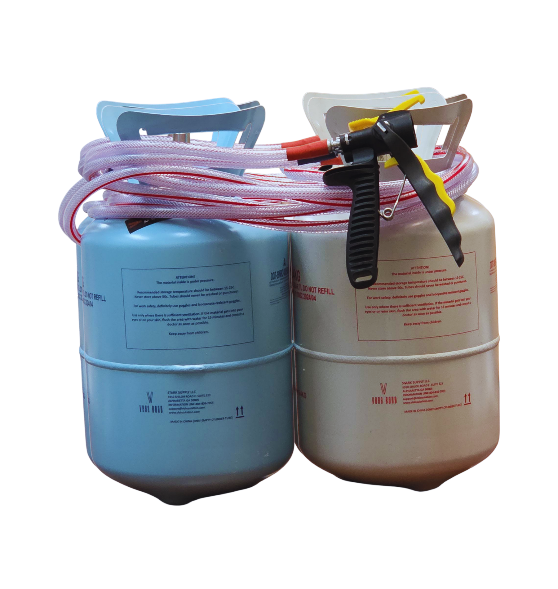 Vega Bond Closed Cell Spray Foam Insulation Kit, Slow Rise Injection Foam for Existing Wall Cavities, Drill and Fill Application