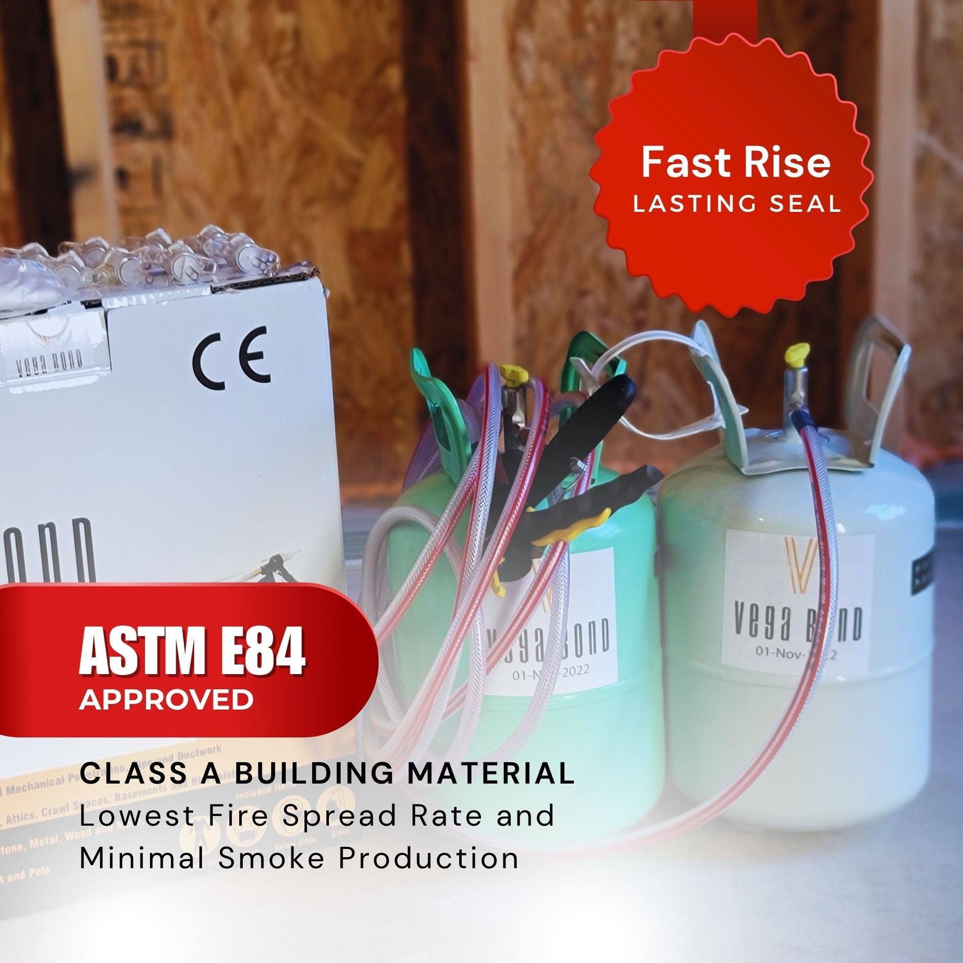 Vega Bond V200 Closed Cell Spray Foam Fast Rise 200 Board Feet Kit