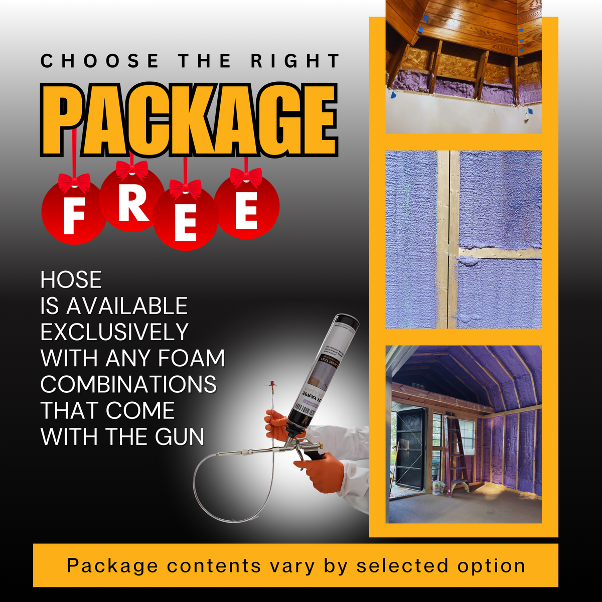 Vega Bond Purplecoat Single Component Closed Cell Spray Foam Insulation Kit (Covers 20 Board Feet Per Can at 1 inch thickness) - Vega Bond