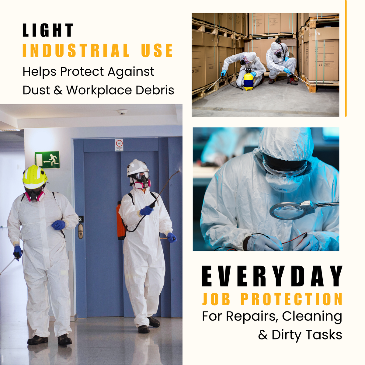 Vega Bond Professional Protective Coverall - UltraCool Style Safety Suit for Spray Foam & Industrial Use - Vega Bond