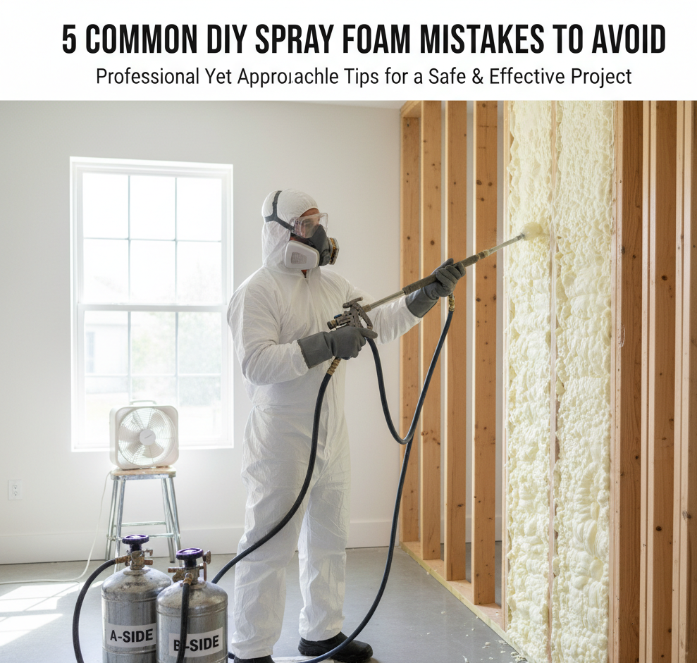 5 Common DIY Spray Foam Mistakes to Avoid