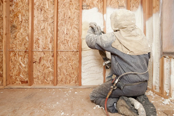 Where should you not use spray foam?