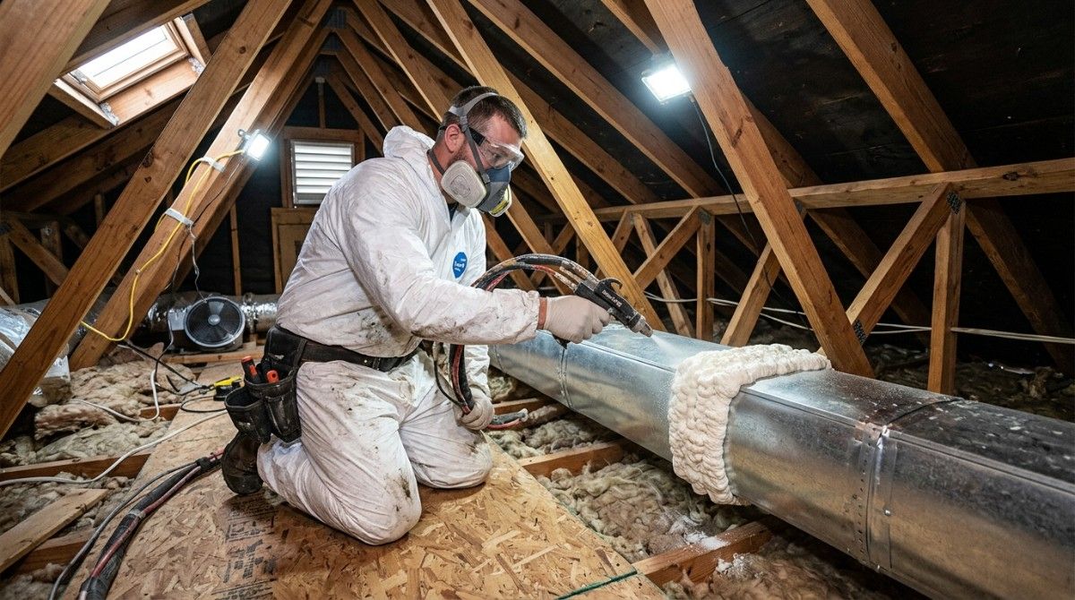 How to Apply Spray Foam Insulation to HVAC Ductwork