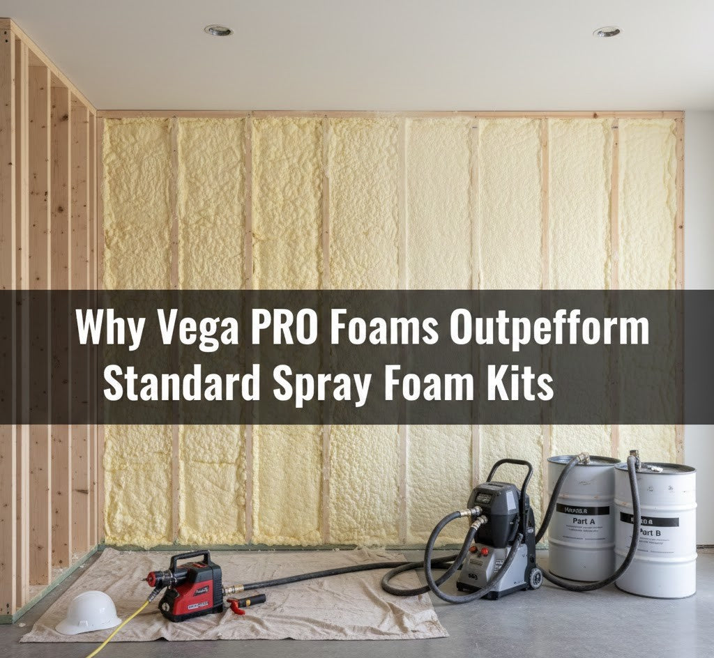 Why Vega PRO Foams Outperform Standard Spray Foam Kits