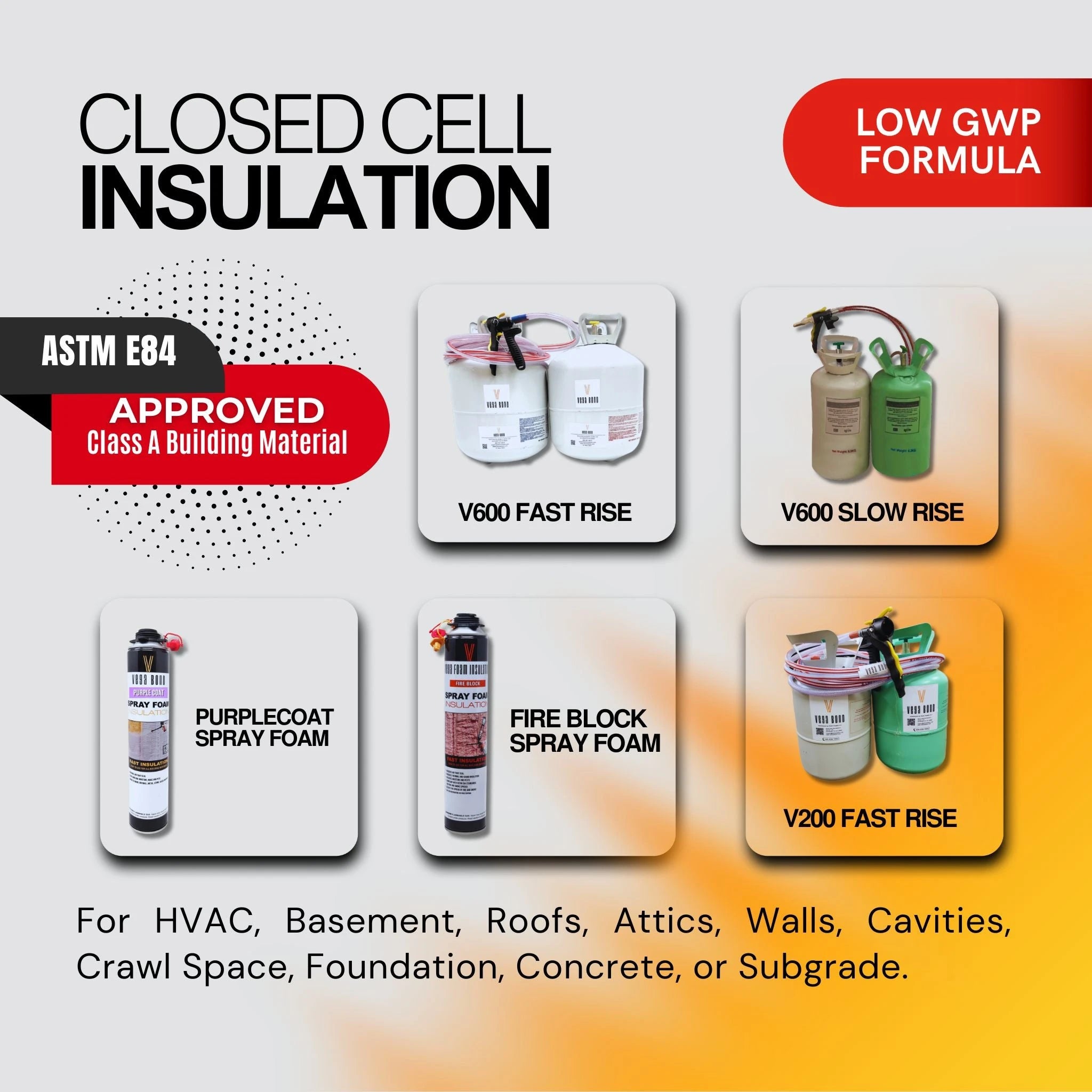 Installation Spray Foam - Vega Bond Foam Insulation