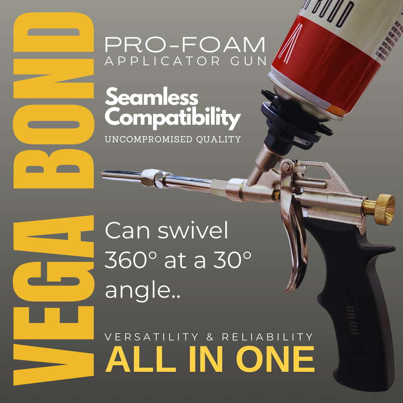 Vega Bond Pro Foam Applicator Gun for Spray Foam and Pro Foam with Swivel Tip