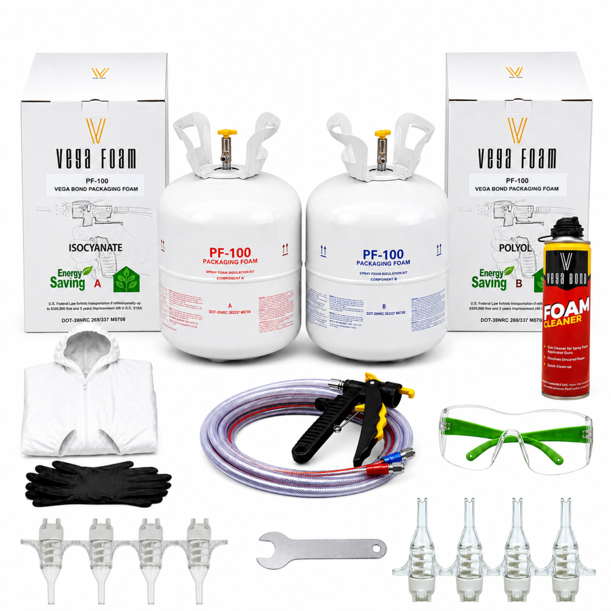 Expanding Packaging Foam Kit 2-Part Foam Packaging System with No Equipment Required