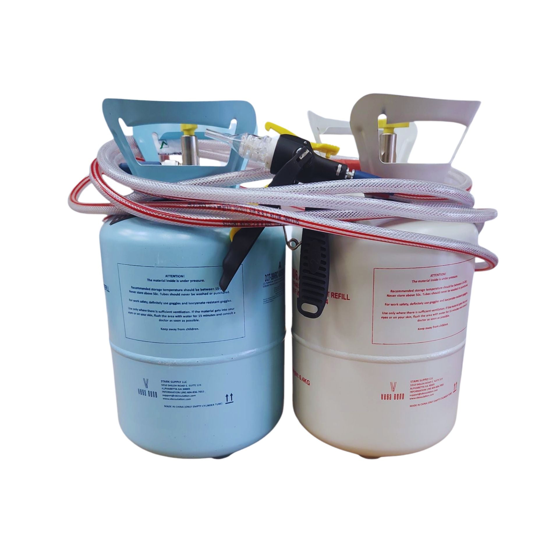 Vega Bond Open Cell Spray Foam Insulation Kit. 2-Part Spray Foam Sealant Kit for Thermal and Sound Insulation Barrier. Coverage 320 to 1100 Sqft