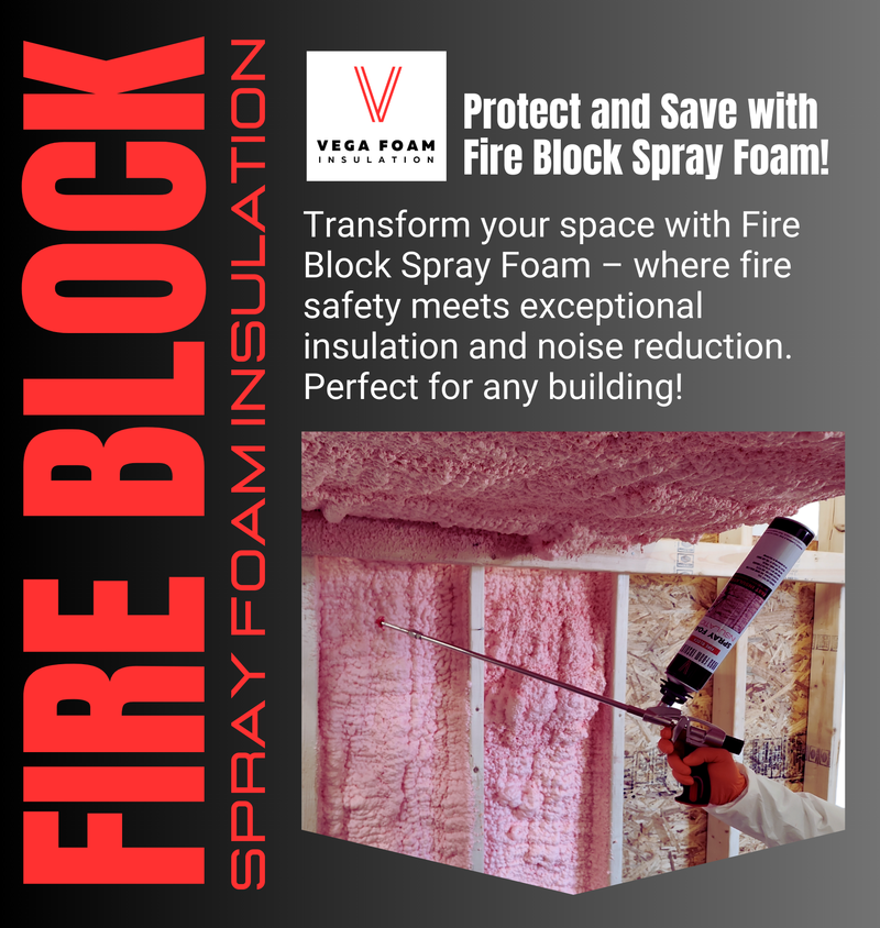 Fire Block Spray Foam Insulation Kit. Closed Cell Foam Thermal and Sound Insulation. Covers up to 20 sqft at 1 inch per Canister.