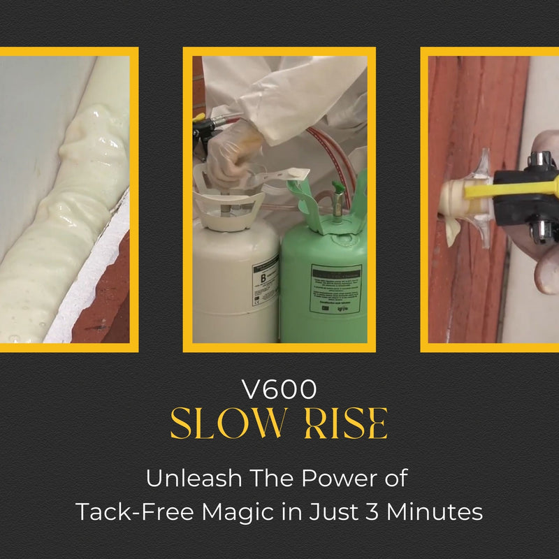 Vega Bond V600 Closed Cell Spray Foam SLOW RISE 600 Board Feet Kit