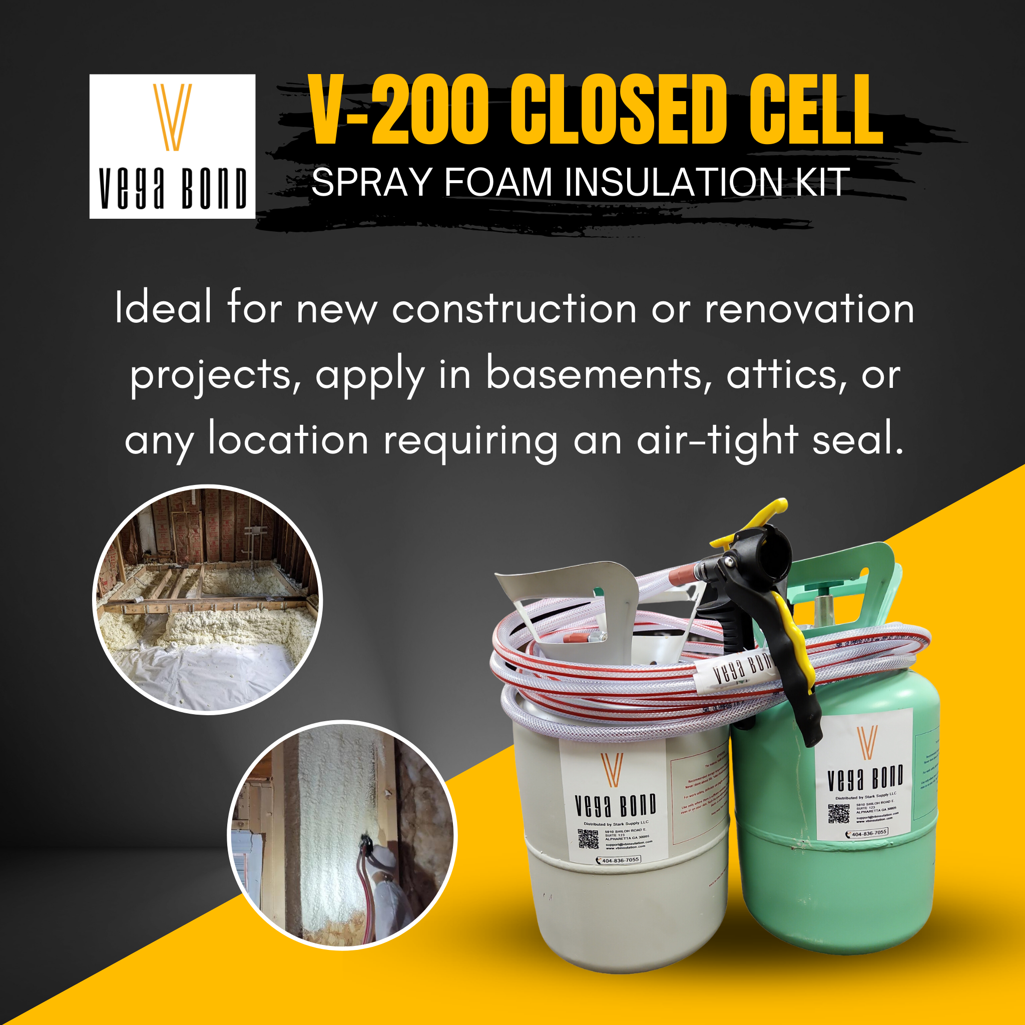 Vega Bond V200 Closed Cell Spray Foam  4