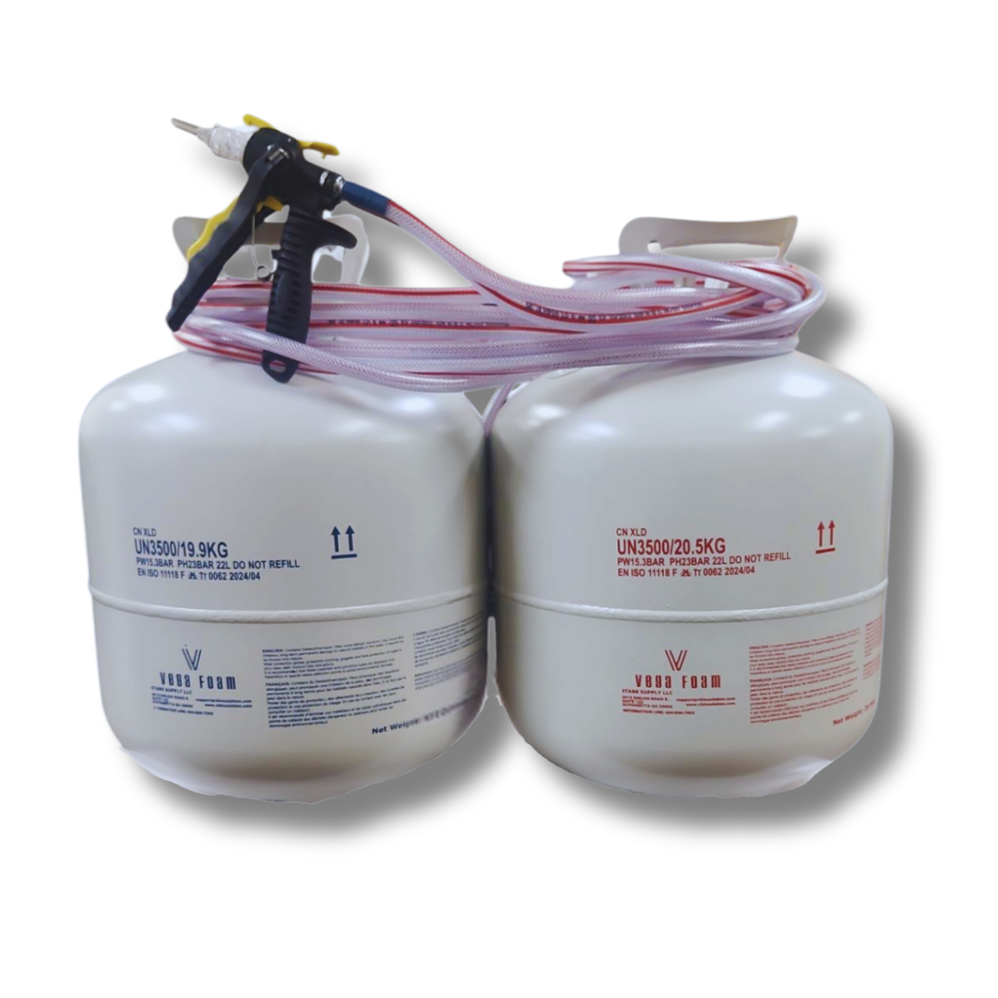 Vega Bond Closed Cell Spray Foam Insulation Kit, Slow Rise Injection Foam for Existing Wall Cavities, Drill and Fill Application