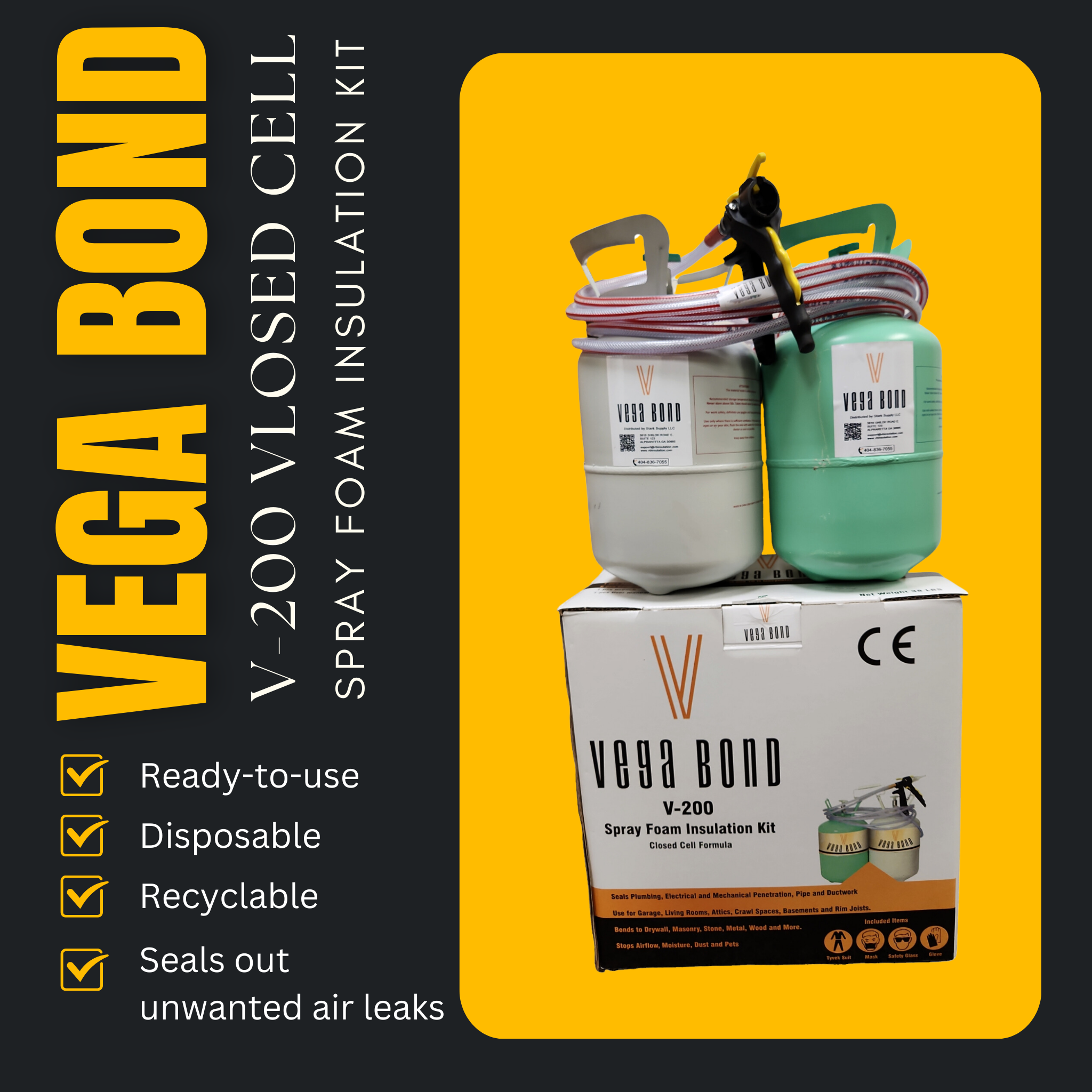 Vega Bond V200 Closed Cell Spray Foam  5