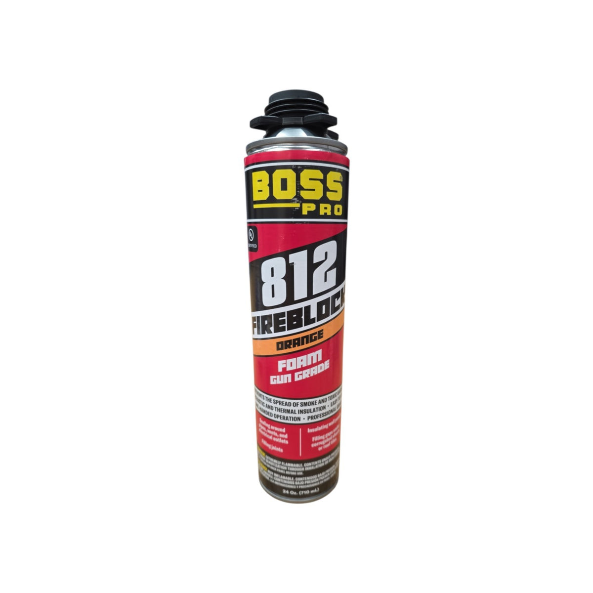 Boss 812 Fire Block Foam Sealant Approved Orange Color